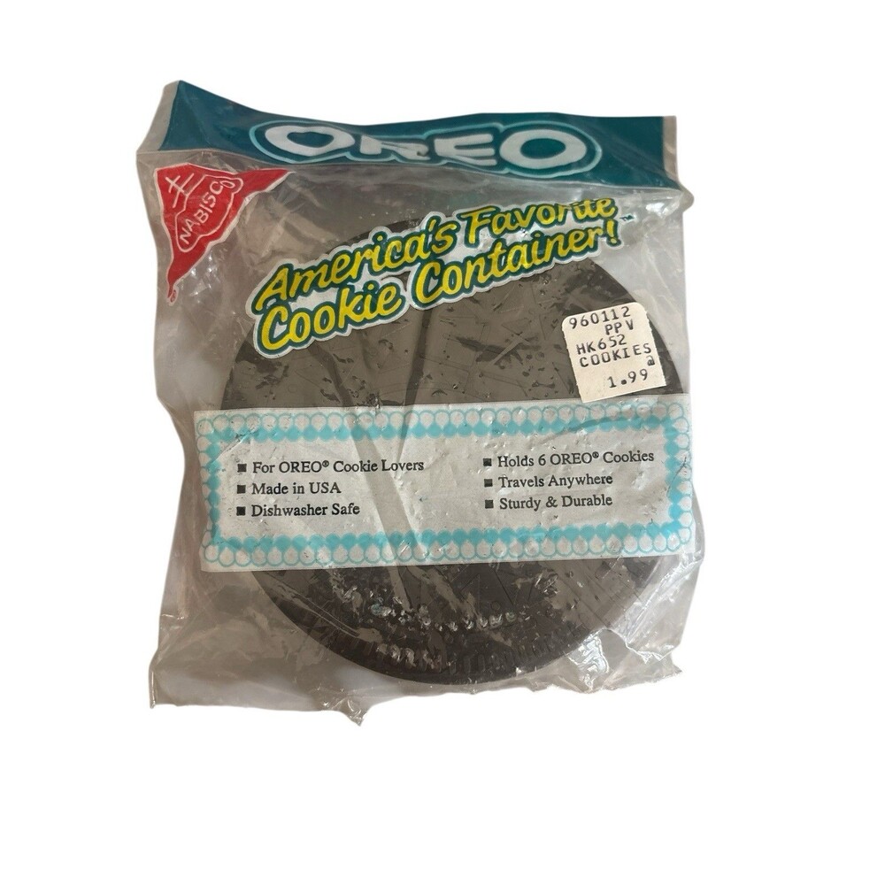 Vintage Oreo Cookie Container Nabisco Advertising Plastic Collectible *New